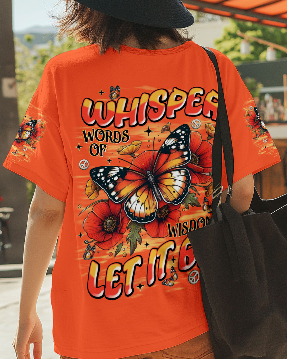 WHISPER WORDS OF WISDOM LET IT BE BUTTERFLY ALL OVER PRINT  - TLNT2908251