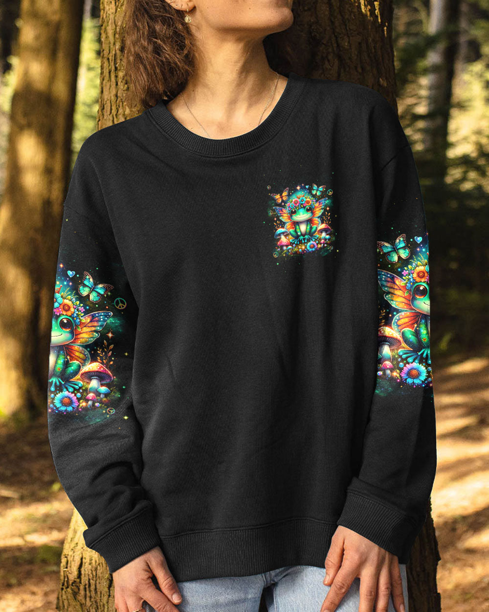 BE YOU THE WORLD WILL ADJUST FROG ALL OVER PRINT - TLNT3101241