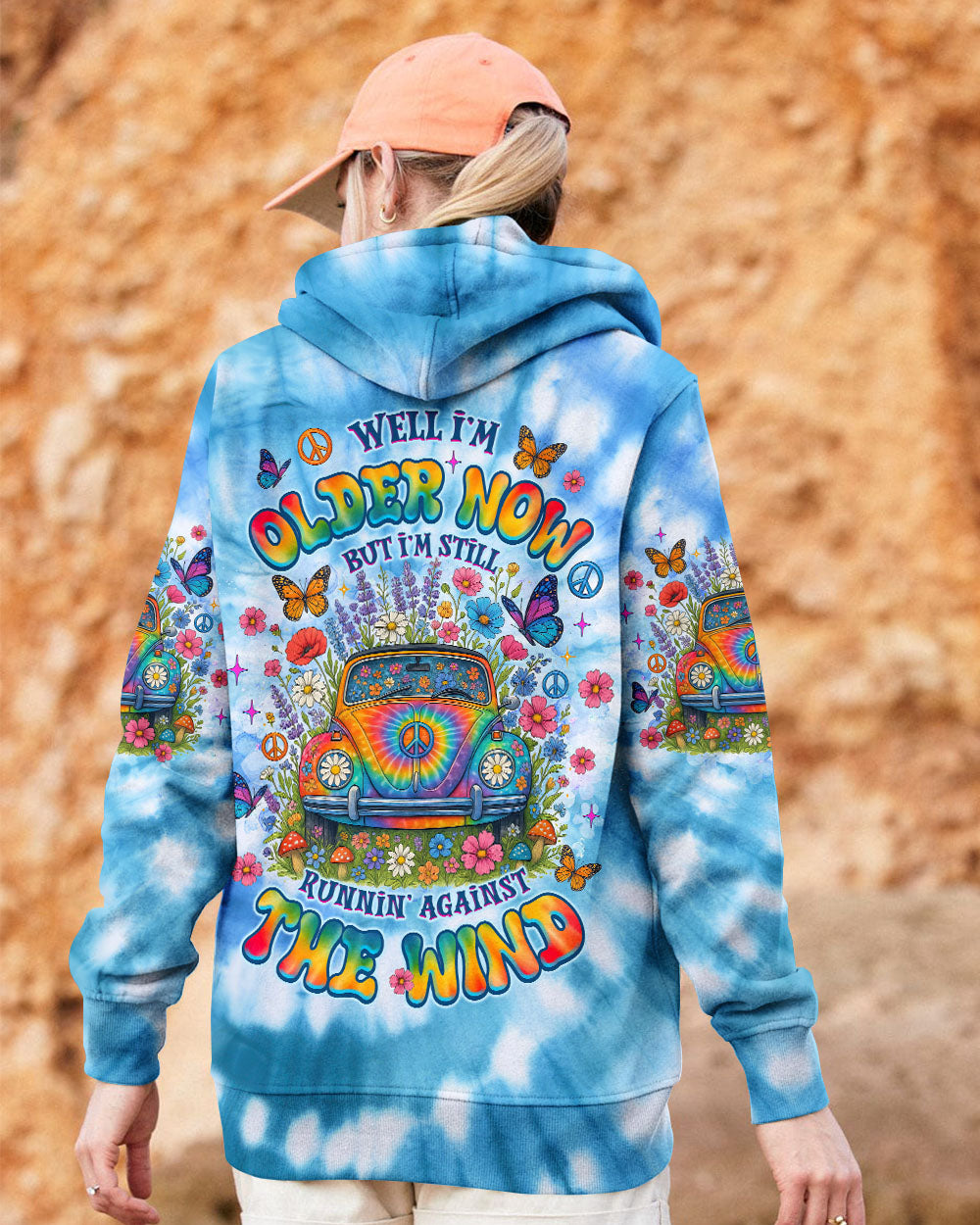 RUNNING AGAINST THE WIND CAR TIE DYE ALL OVER PRINT - TLNZ0107253