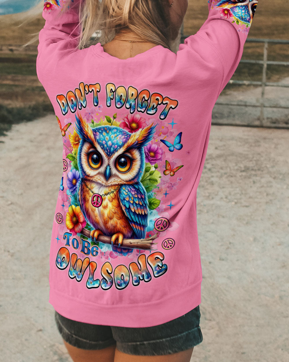 DON'T FORGET TO BE OWLSOME ALL OVER PRINT - TLNZ0407252