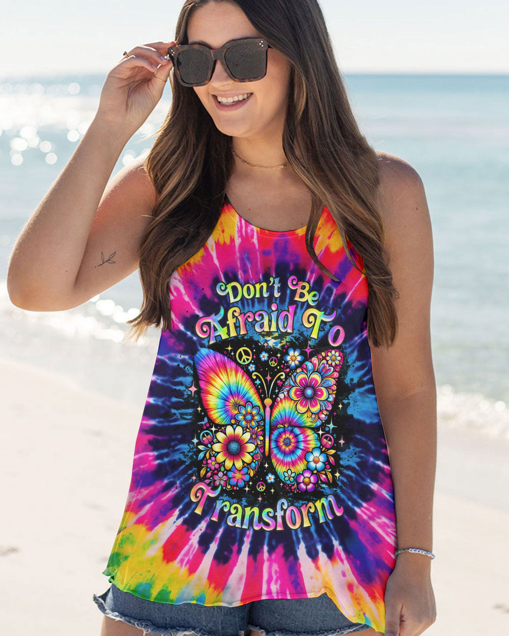 DON'T BE AFRAID TO TRANSFORM BUTTERFLY ALL OVER PRINT  - TLNZ0412243