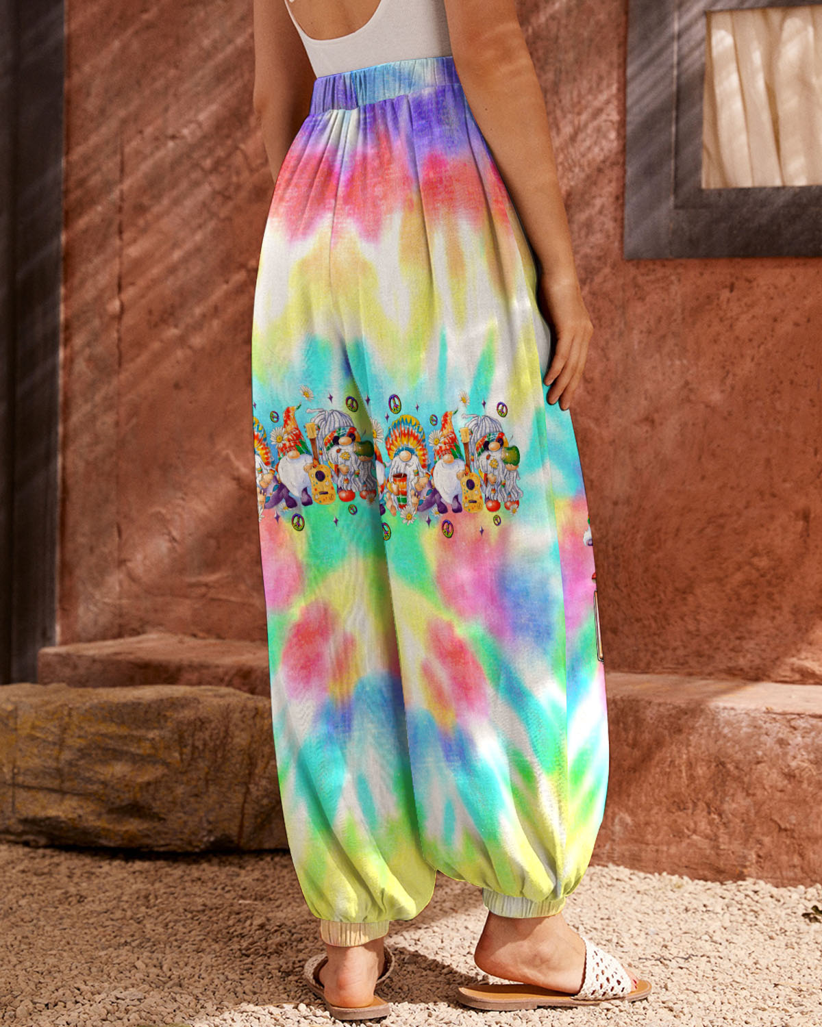 DON'T WORRY BE HIPPIE GNOME TIE DYE ALL OVER PRINT - TLNZ0809231