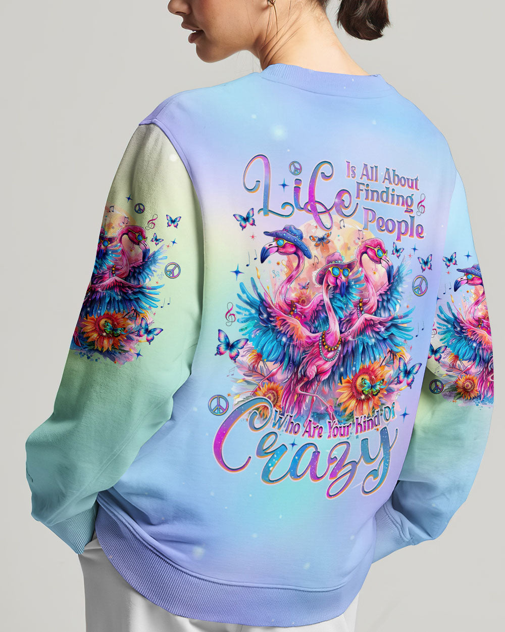 YOUR KIND OF CRAZY FLAMINGO ALL OVER PRINT - TLNZ0905243