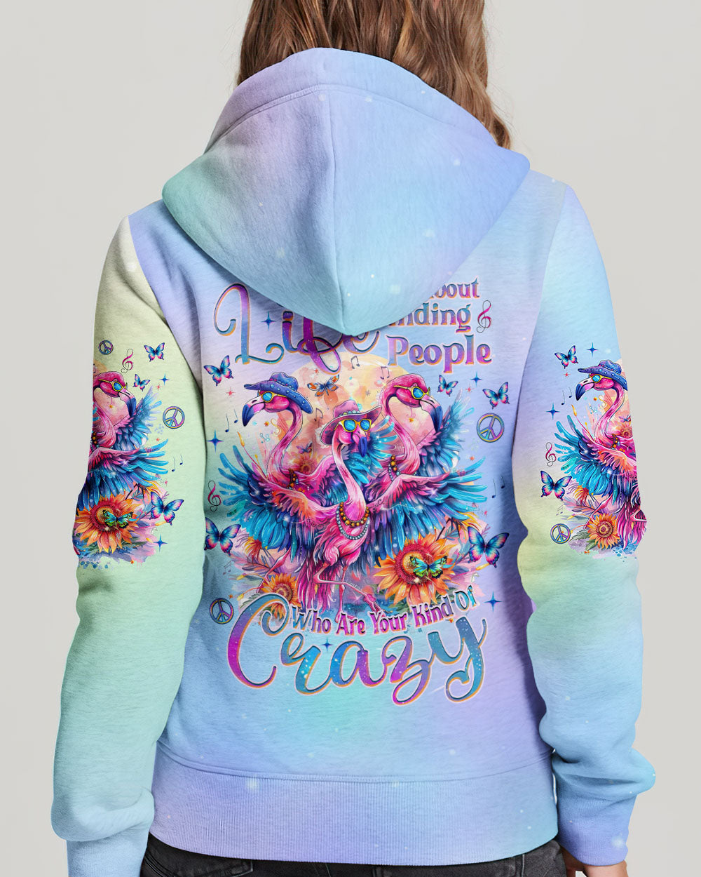 YOUR KIND OF CRAZY FLAMINGO ALL OVER PRINT - TLNZ0905243