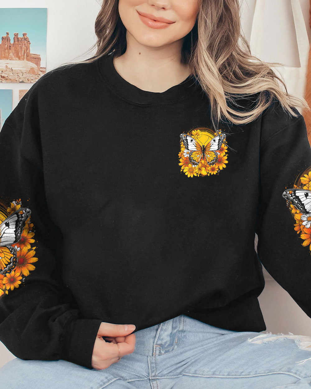 MAY YOU ALWAYS BE BRAVE BUTTERFLY ALL OVER PRINT - TLNZ1006231
