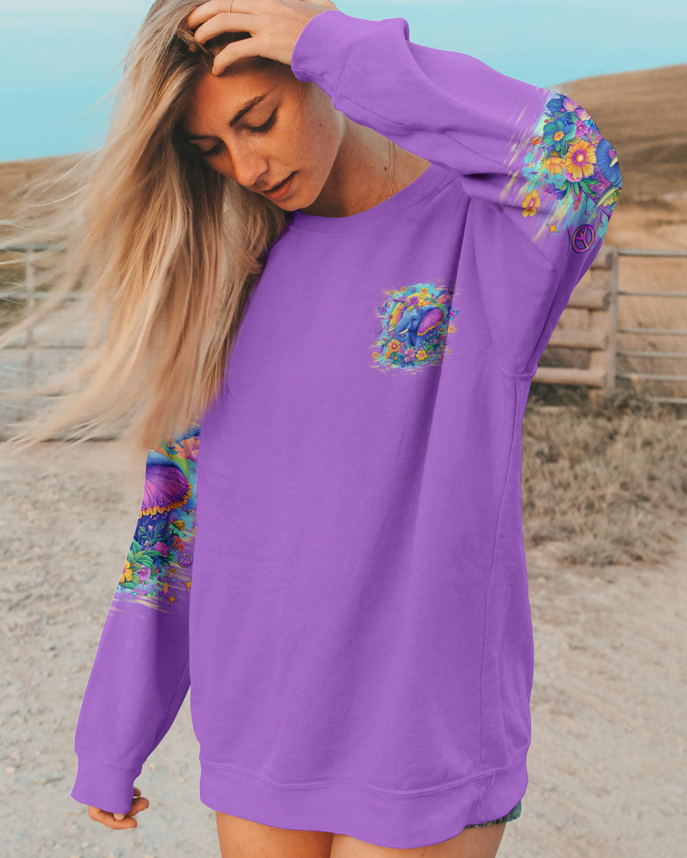 LIVING LIFE IN PEACE ELEPHANT ALL OVER PRINT - TLNZ1107251