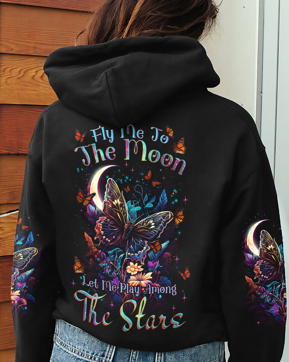 FLY ME TO THE MOON BUTTERFLY ALL OVER PRINT - TLNZ1108232