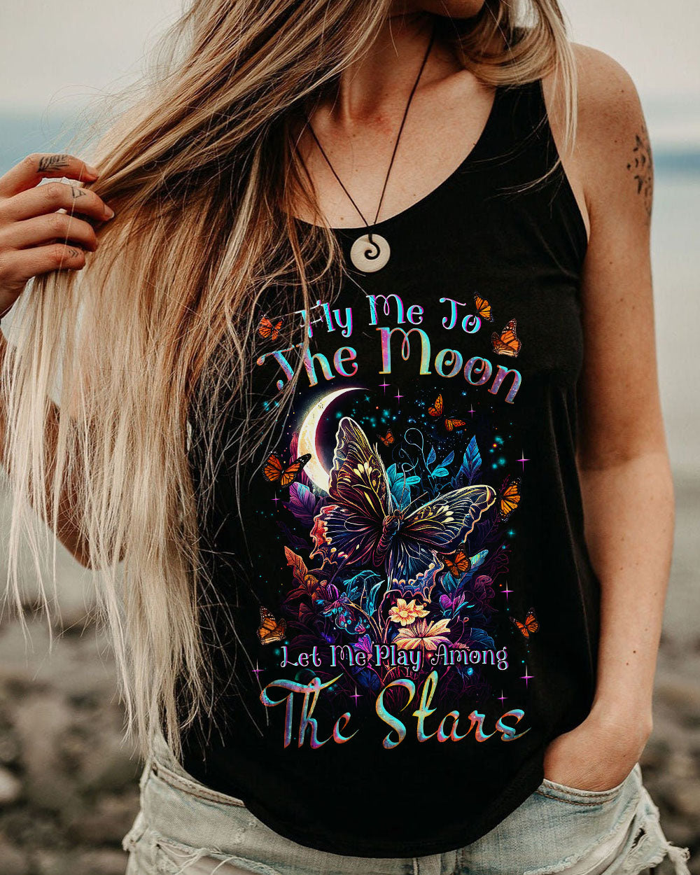 FLY ME TO THE MOON BUTTERFLY ALL OVER PRINT - TLNZ1108232