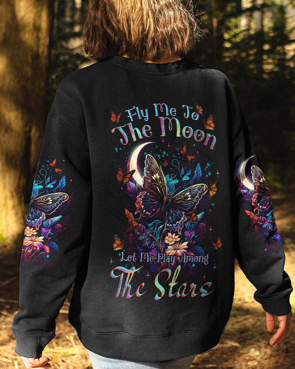 FLY ME TO THE MOON BUTTERFLY ALL OVER PRINT - TLNZ1108232