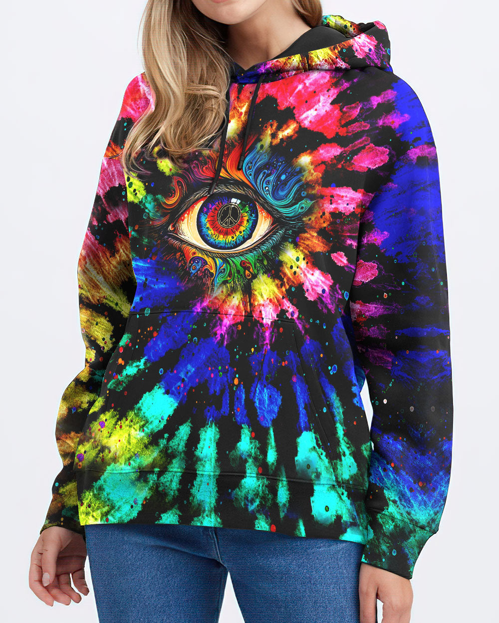 PEACE Y'ALL EYES TIE DYE ALL OVER PRINT - TLNZ1207231