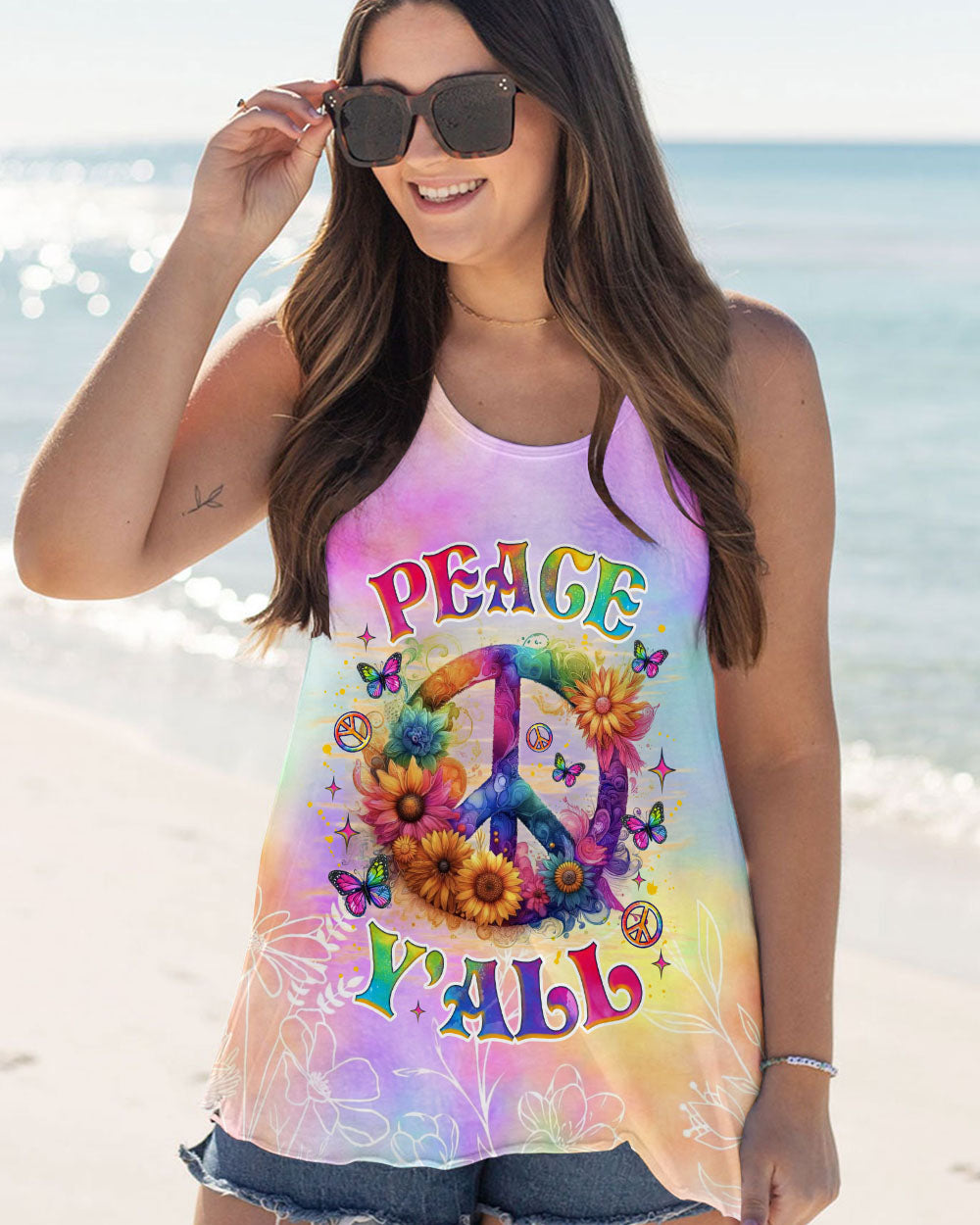 PEACE Y'ALL ALL OVER PRINT  - TLNZ1303251