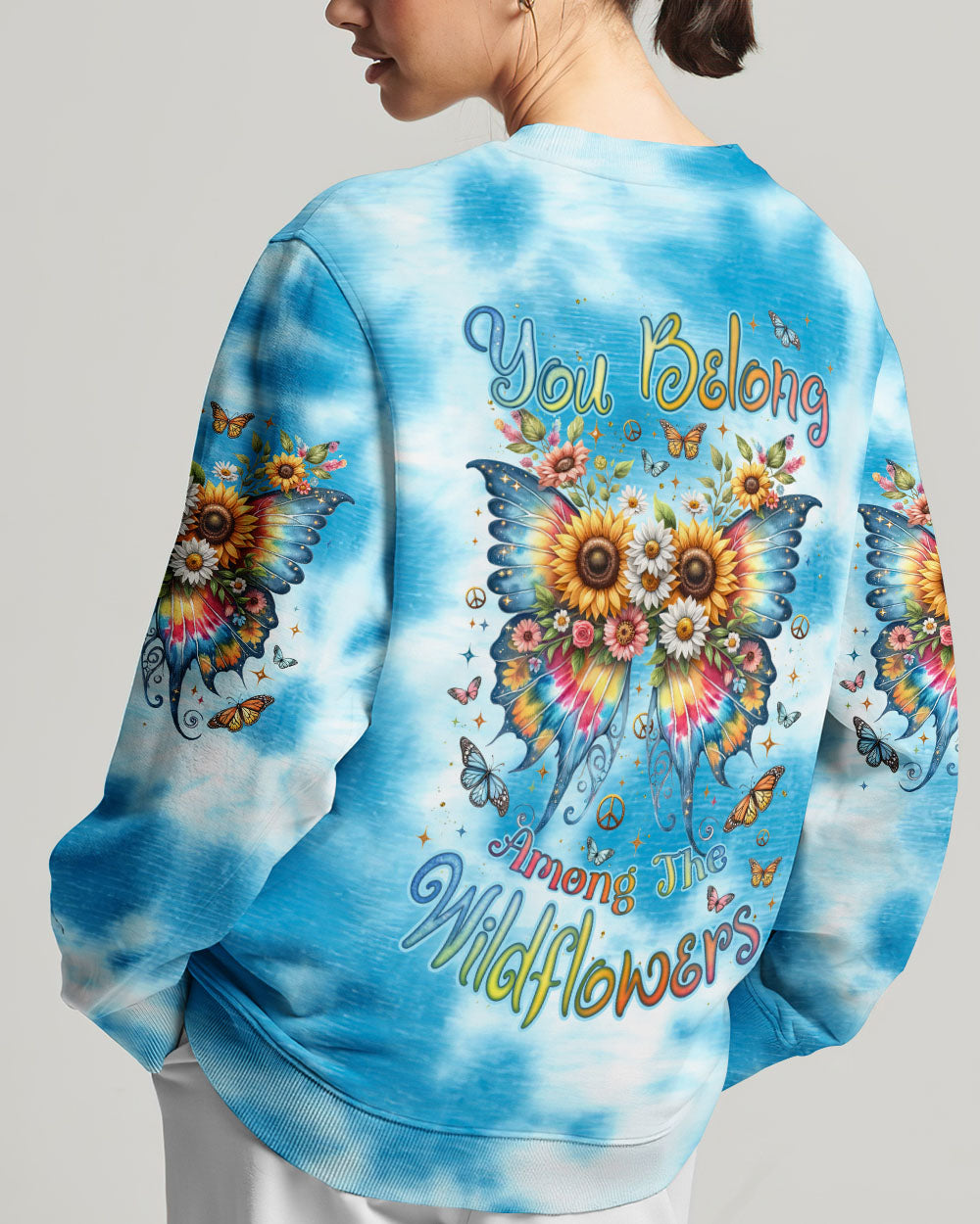YOU BELONG AMONG THE WILDFLOWERS WINGS ALL OVER PRINT - TLNZ1405244