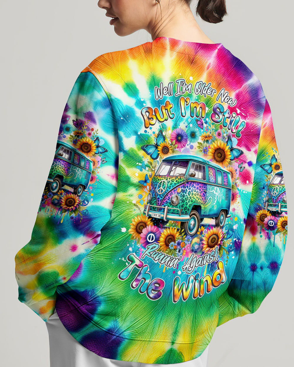 RUNNING AGAINST THE WIND TIE DYE LEOPARD BUS ALL OVER PRINT - TLNZ1901241