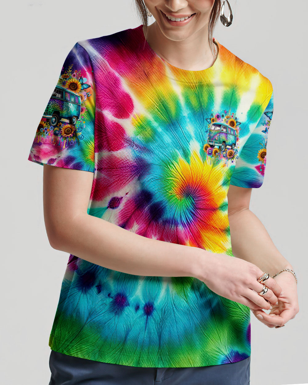 RUNNING AGAINST THE WIND TIE DYE LEOPARD BUS ALL OVER PRINT - TLNZ1901241