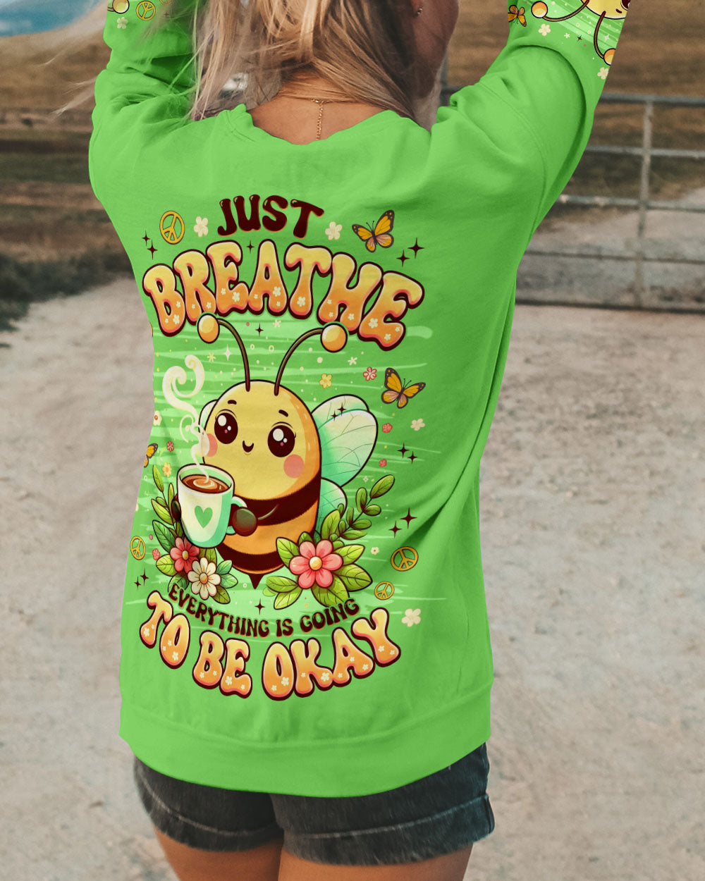 JUST BREATHE BEE ALL OVER PRINT - TLNZ1908252