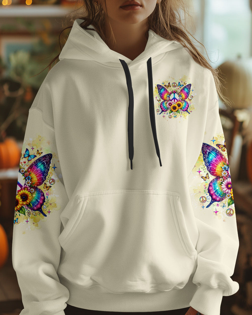 DON'T BE AFRAID TO TRANSFORM BUTTERFLY TIE DYE ALL OVER PRINT - TLNZ2012244