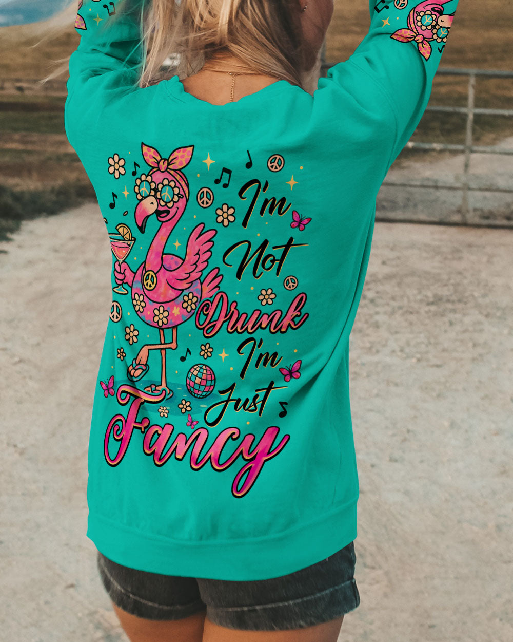 I'M JUST FANCY FLAMINGO ALL OVER PRINT   - TLNZ2105252