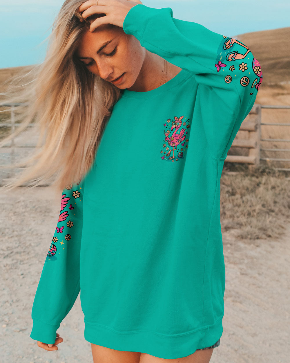 I'M JUST FANCY FLAMINGO ALL OVER PRINT   - TLNZ2105252