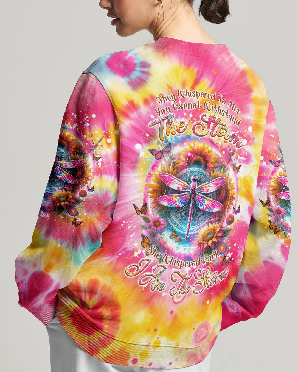 I AM THE STORM DRAGONFLY TIE DYE ALL OVER PRINT - TLNZ2201242