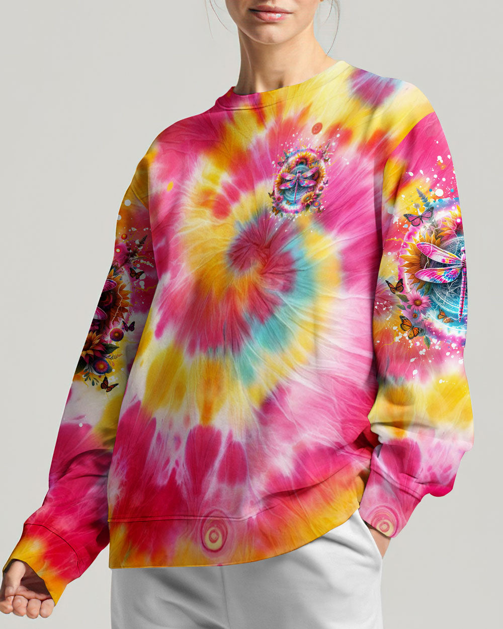 I AM THE STORM DRAGONFLY TIE DYE ALL OVER PRINT - TLNZ2201242