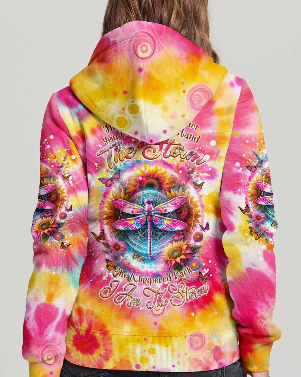 I AM THE STORM DRAGONFLY TIE DYE ALL OVER PRINT - TLNZ2201242