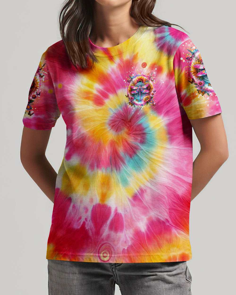 I AM THE STORM DRAGONFLY TIE DYE ALL OVER PRINT - TLNZ2201242