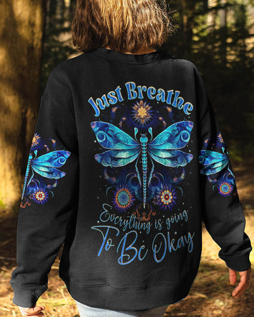JUST BREATHE DRAGONFLY ALL OVER PRINT - TLNZ2206231
