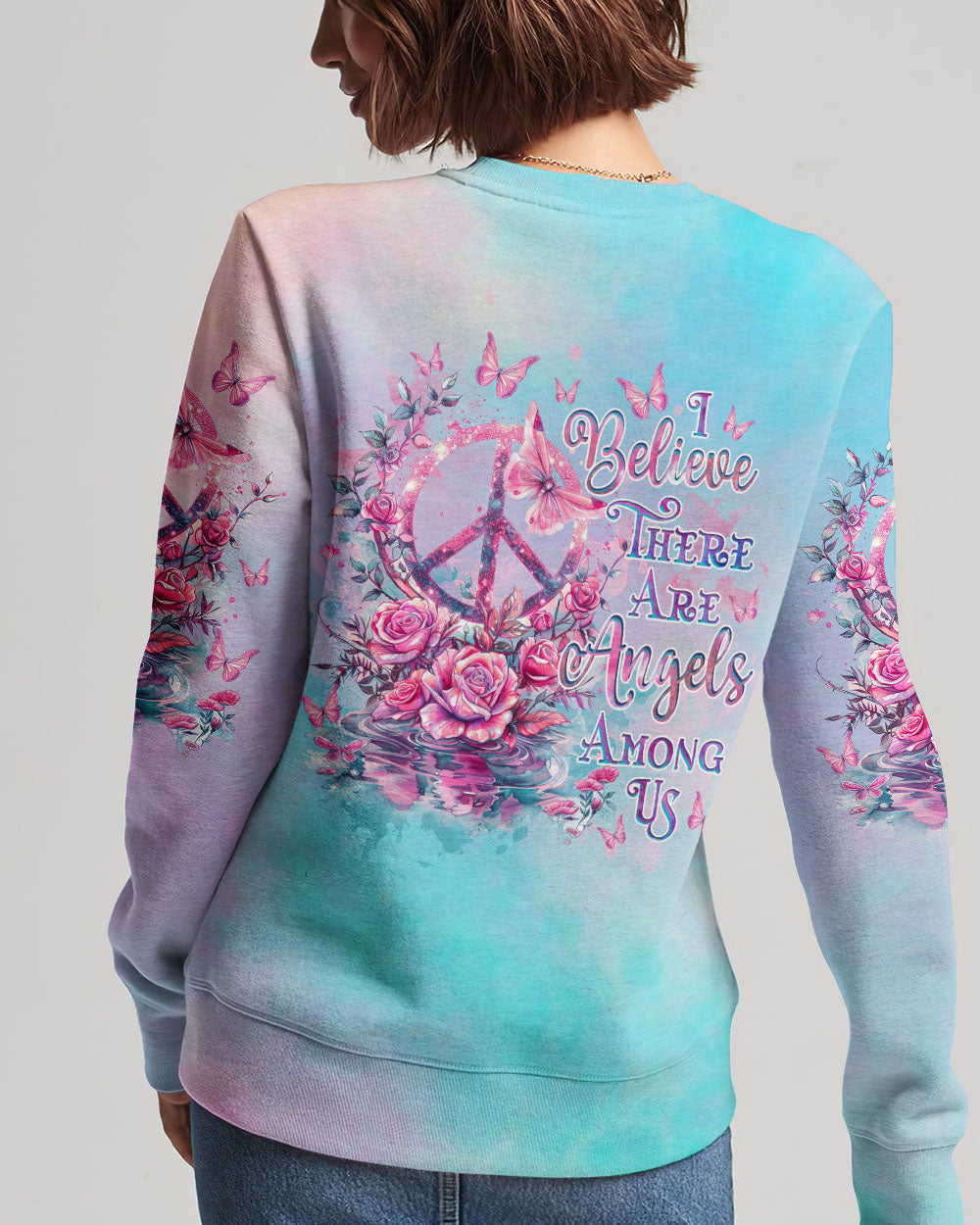 I BELIEVE THERE ARE ANGELS AMONG US PEACE ALL OVER PRINT - TLNZ2304244