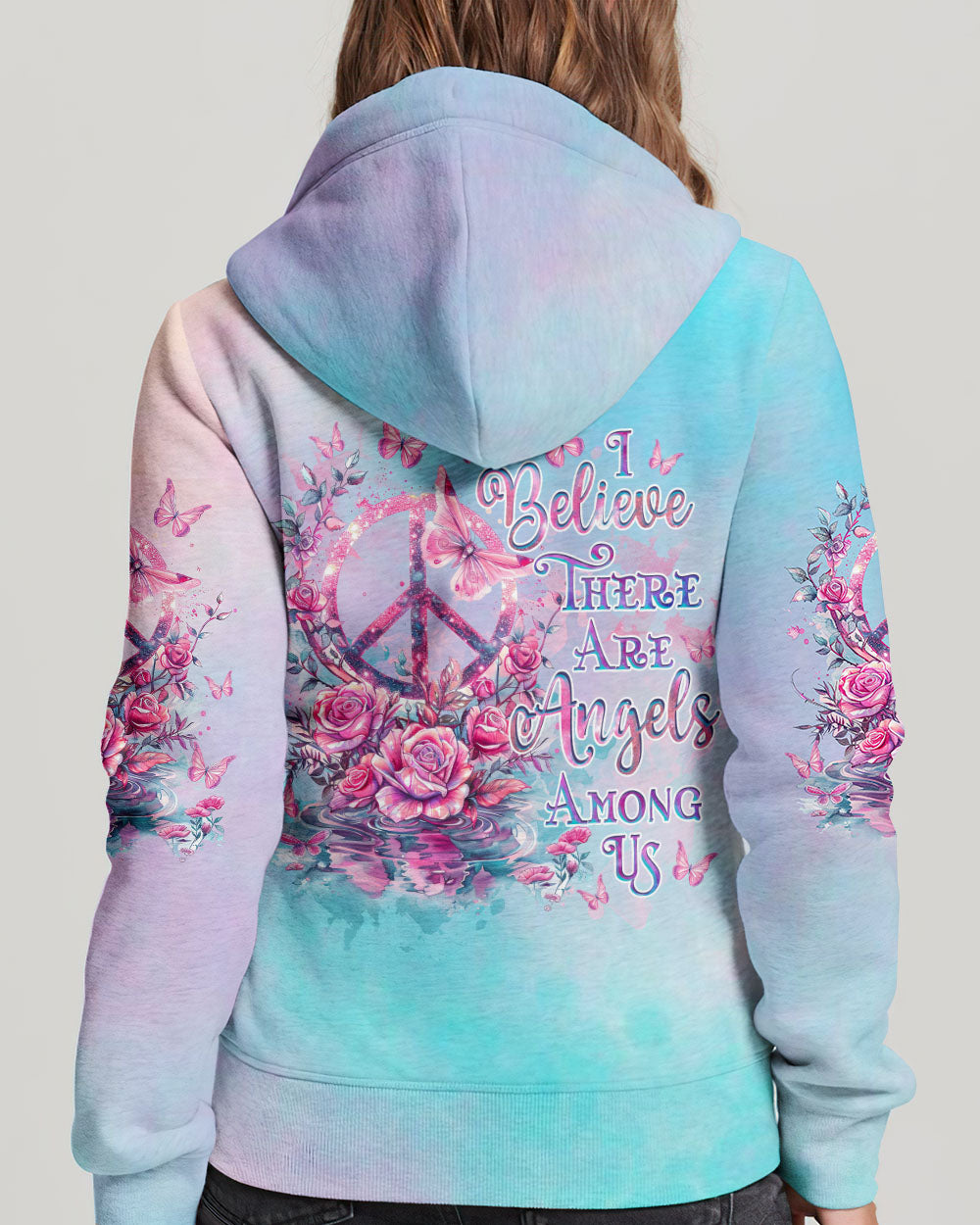 I BELIEVE THERE ARE ANGELS AMONG US PEACE ALL OVER PRINT - TLNZ2304244