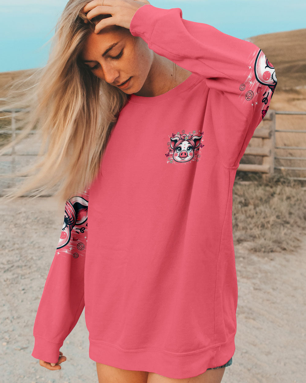 IF I'M MOODY GIVE ME FOODY PIG  ALL OVER PRINT - TLNZ2508251