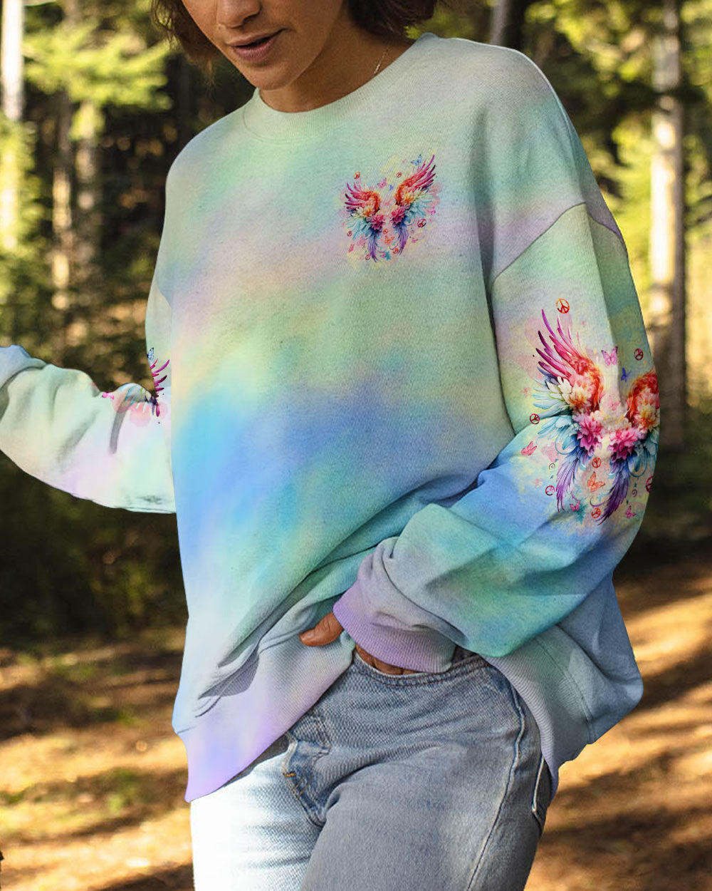 I BELIEVE THERE ARE ANGELS AMONG US WINGS ALL OVER PRINT - TLPQ0210242