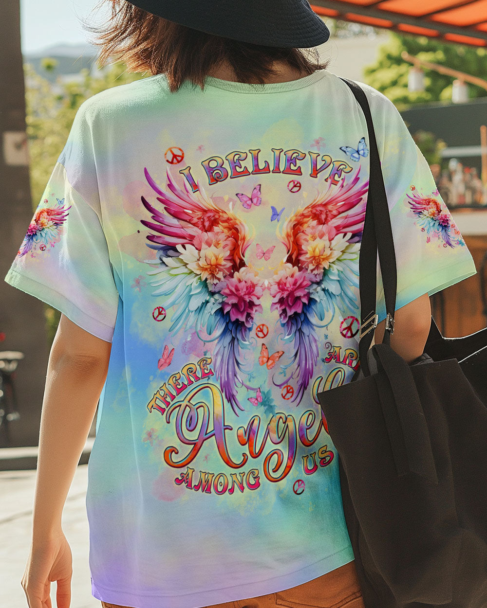 I BELIEVE THERE ARE ANGELS AMONG US WINGS ALL OVER PRINT - TLPQ0210242