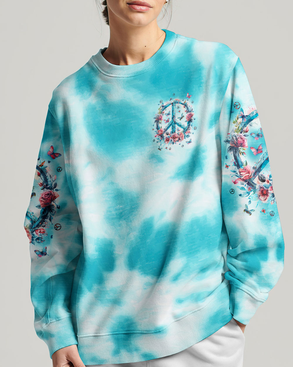 HIPPIE SOUL PEACE FLOWER ALL OVER PRINT - TLPQ0404244
