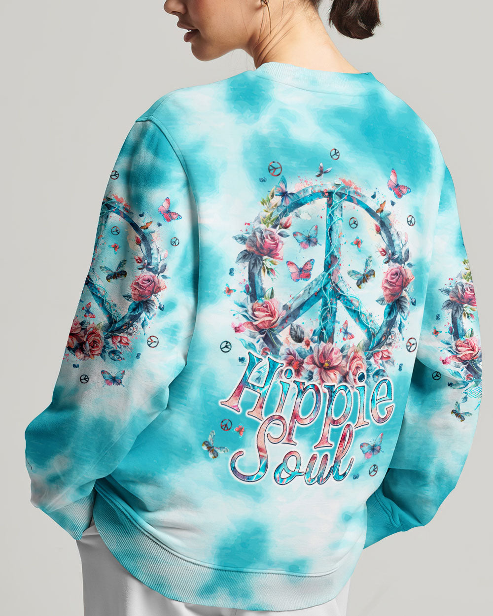 HIPPIE SOUL PEACE FLOWER ALL OVER PRINT - TLPQ0404244
