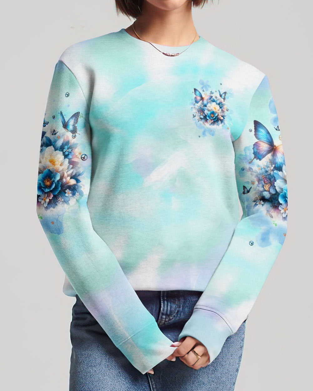 JUST BREATHE BUTTERFLY ALL OVER PRINT - TLPQ0504243