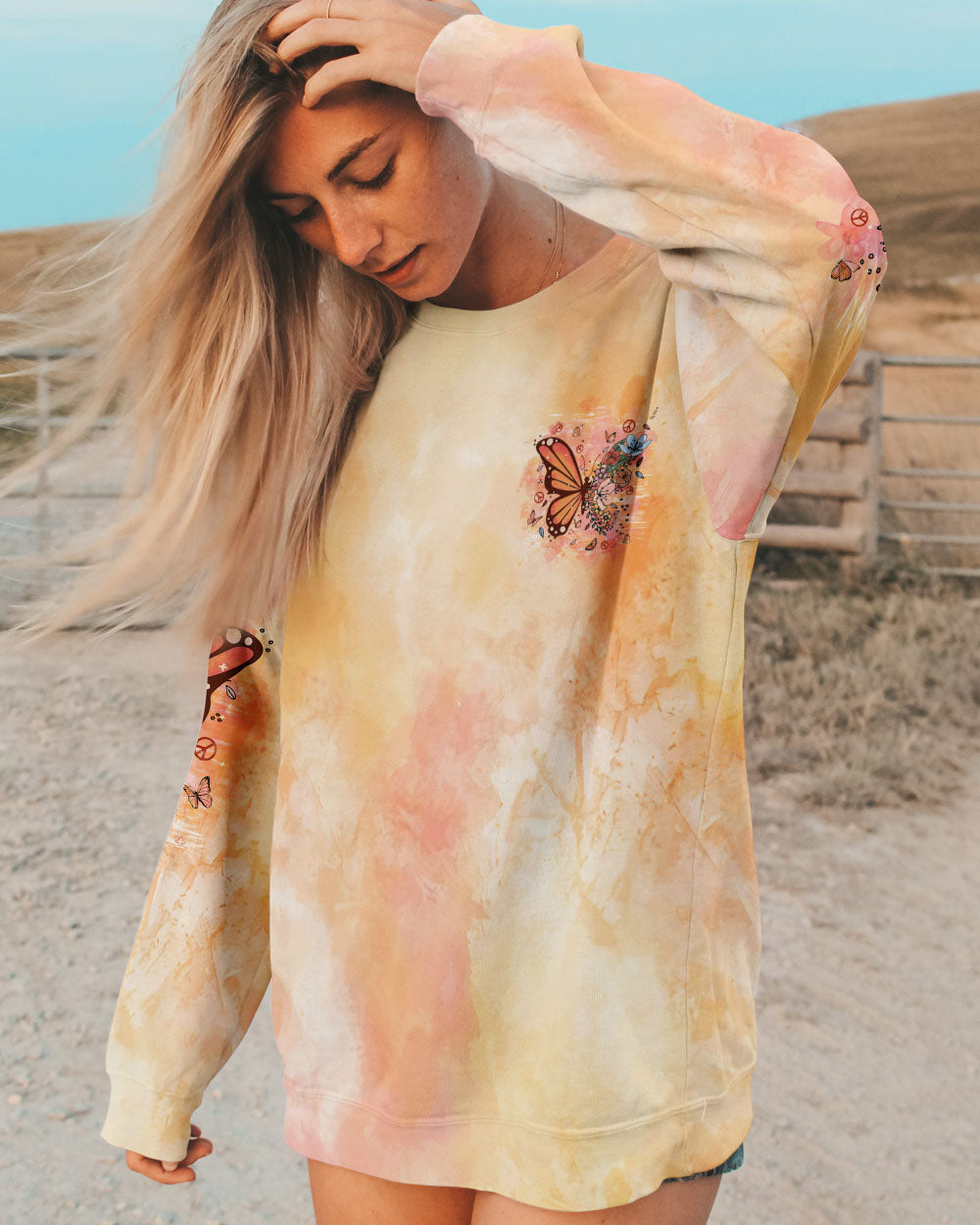 LET YOUR SPIRIT SOAR BUTTERFLY ALL OVER PRINT - TLPQ0509241