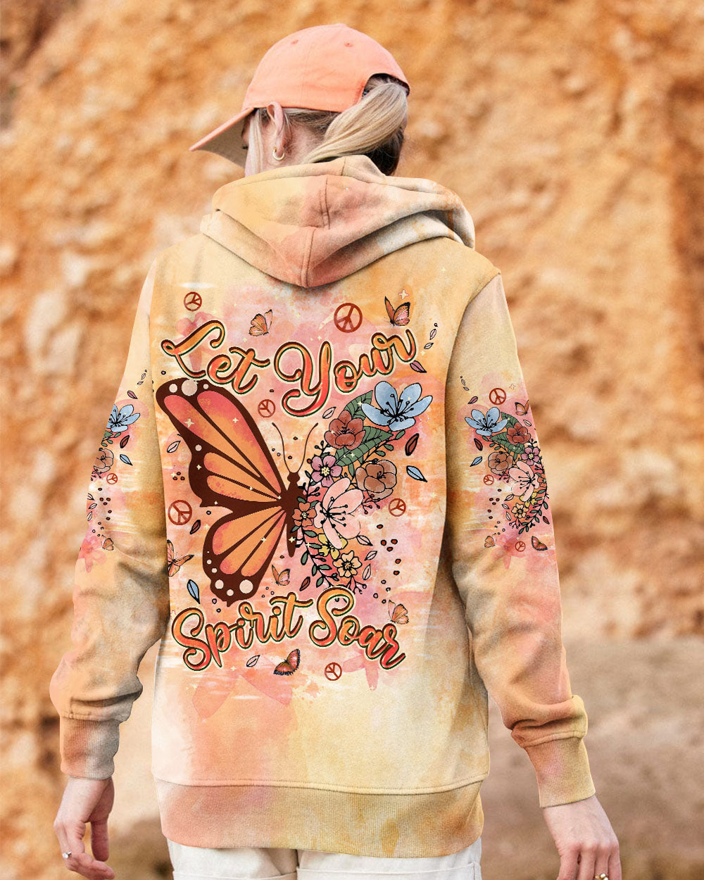 LET YOUR SPIRIT SOAR BUTTERFLY ALL OVER PRINT - TLPQ0509241