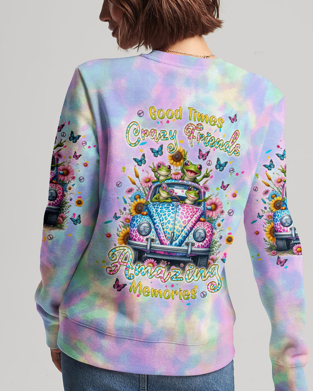 GOOD TIMES CRAZY FRIEND FROGS ALL OVER PRINT - TLPQ0605241