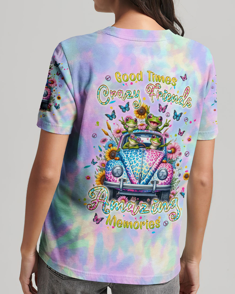 GOOD TIMES CRAZY FRIEND FROGS ALL OVER PRINT - TLPQ0605241