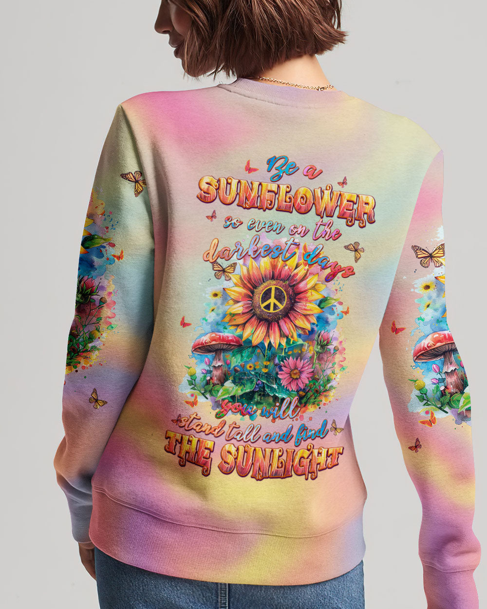 BE A SUNFLOWER ALL OVER PRINT - TLPQ0703242