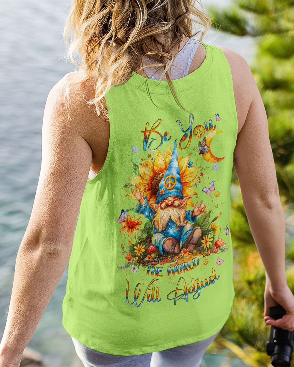 BE YOU THE WORLD WILL ADJUST GNOME ALL OVER PRINT - TLPQ0703243