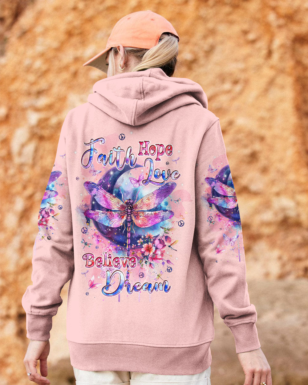 FAITH HOPE LOVE DRAGONFLY ALL OVER PRINT - TLPQ0904244