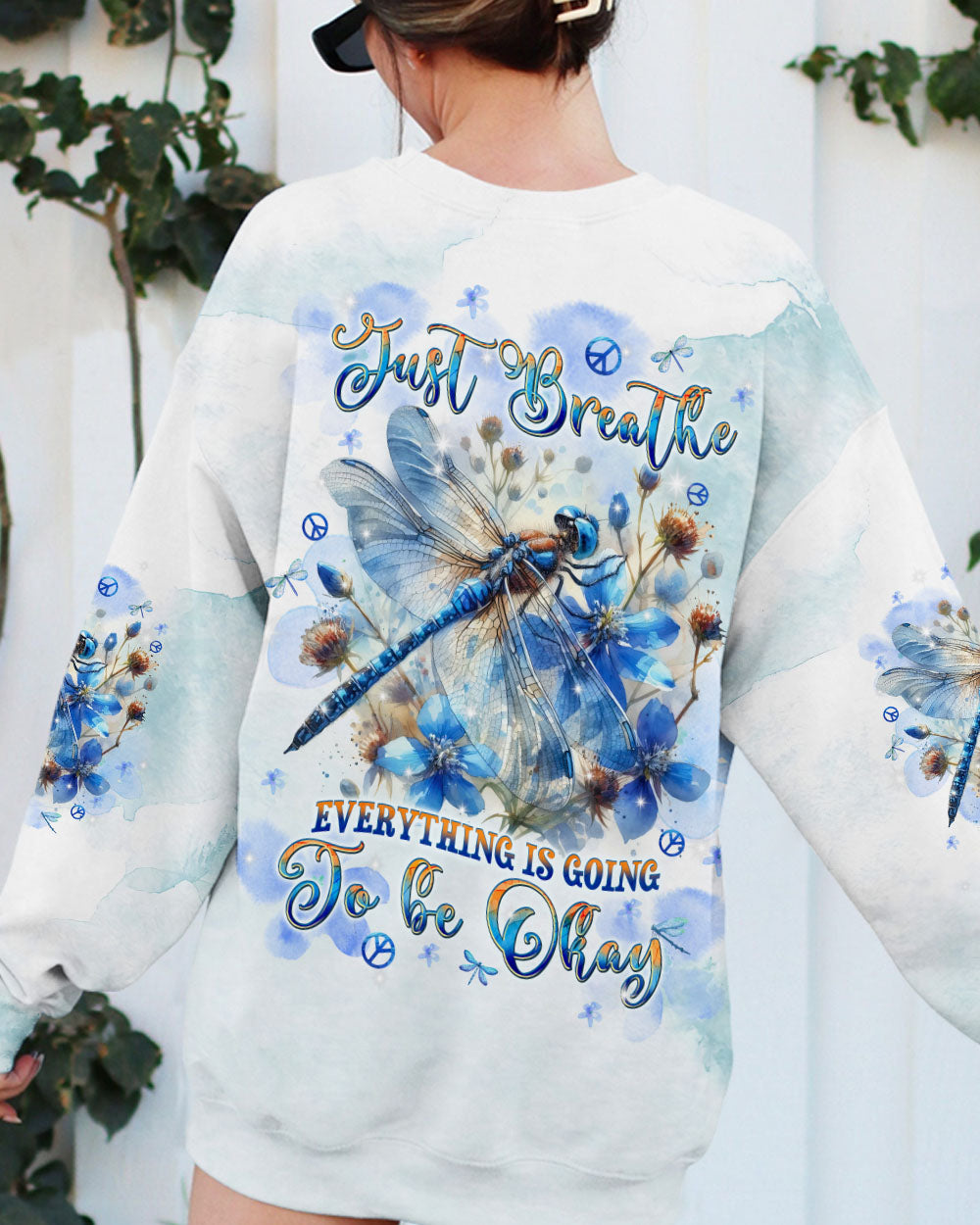 JUST BREATHE DRAGONFLY ALL OVER PRINT  - TLPQ0910243