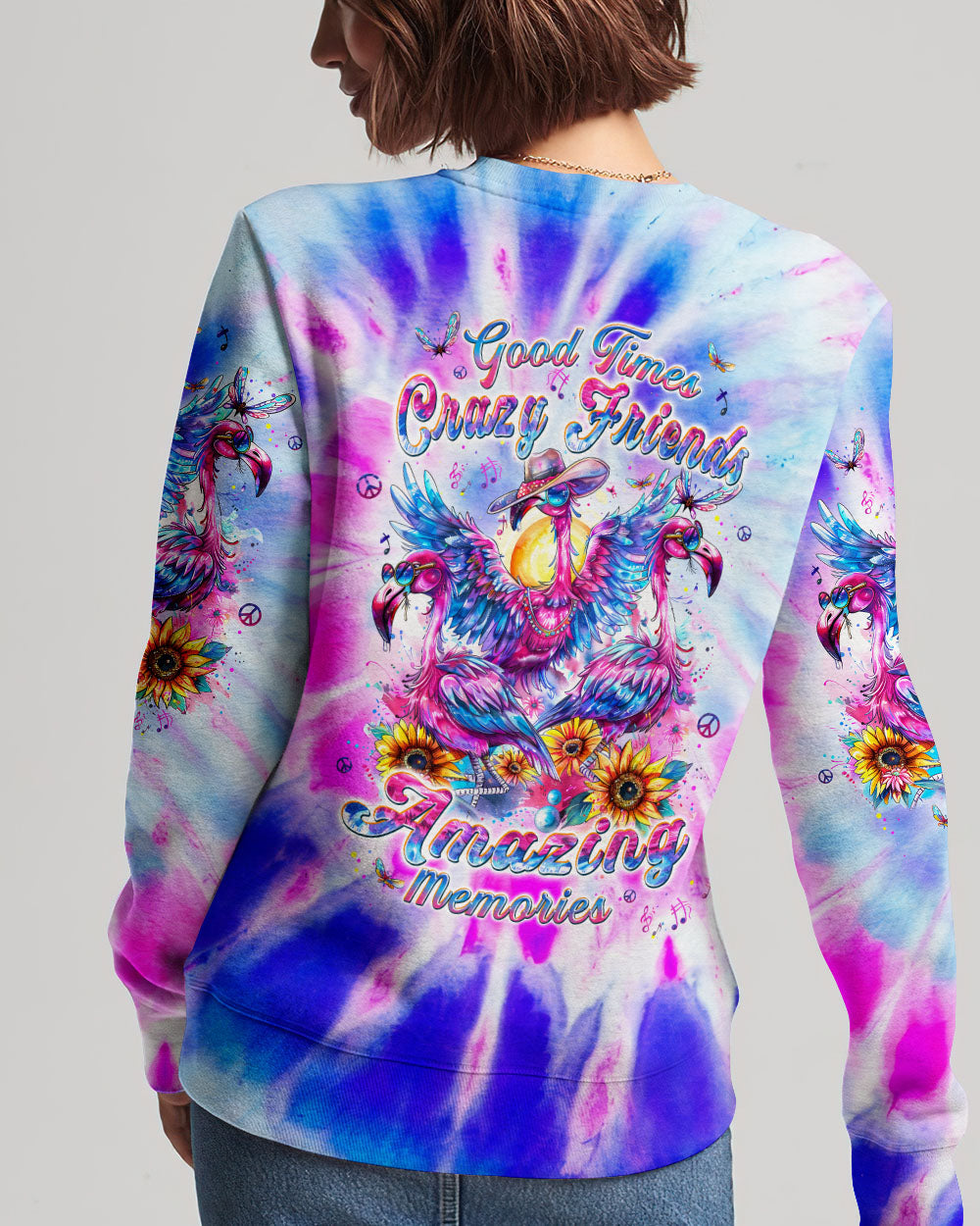 GOOD TIMES CRAZY FRIEND FLAMINGO ALL OVER PRINT - TLPQ1104242