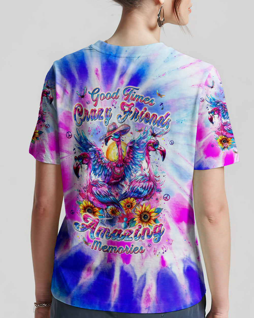 GOOD TIMES CRAZY FRIEND FLAMINGO ALL OVER PRINT - TLPQ1104242