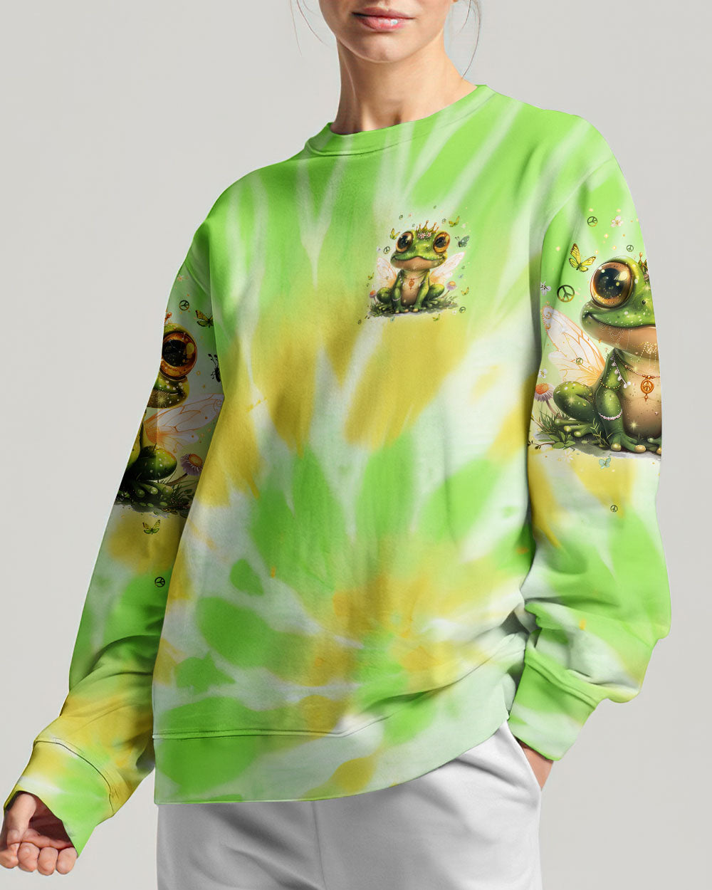 I BELIEVE THERE ARE ANGELS AMONG US FROG ALL OVER PRINT - TLPQ1104243