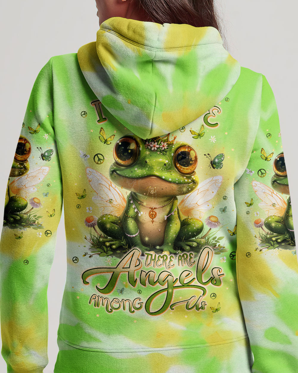 I BELIEVE THERE ARE ANGELS AMONG US FROG ALL OVER PRINT - TLPQ1104243