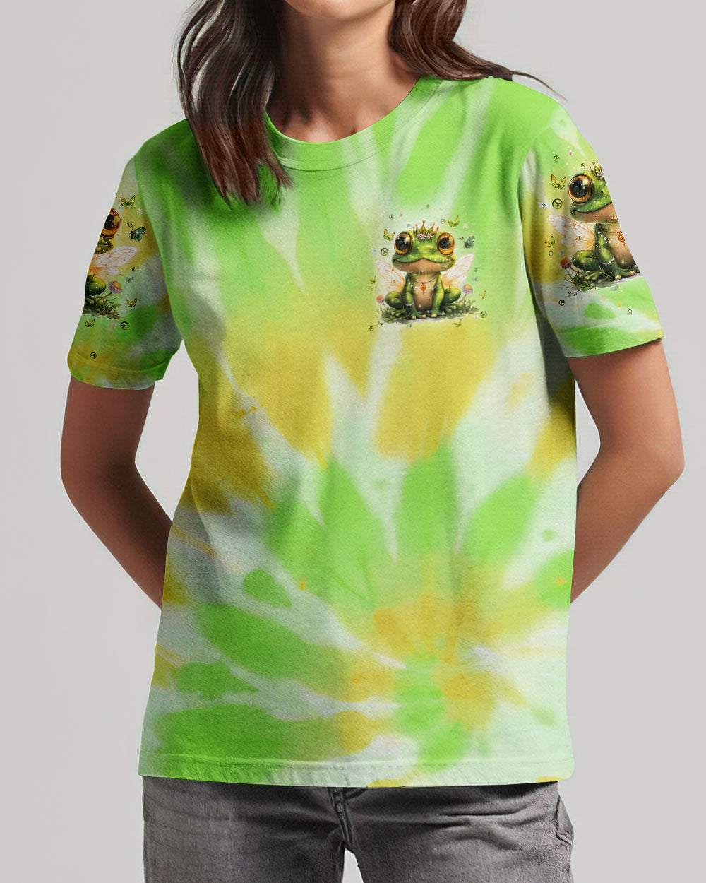 I BELIEVE THERE ARE ANGELS AMONG US FROG ALL OVER PRINT - TLPQ1104243