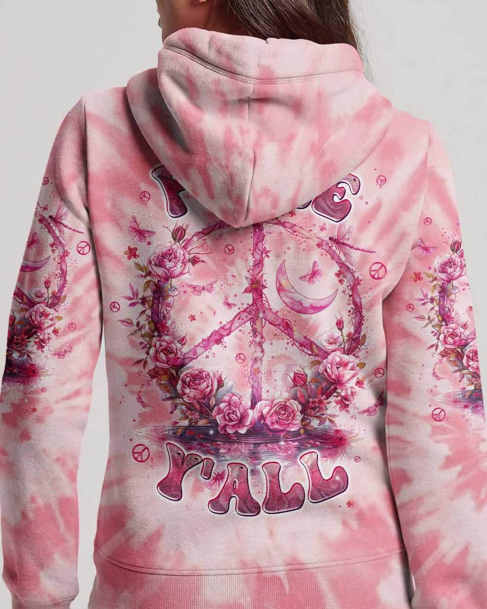 PEACE Y'ALL TIE DYE ALL OVER PRINT - TLPQ1204242