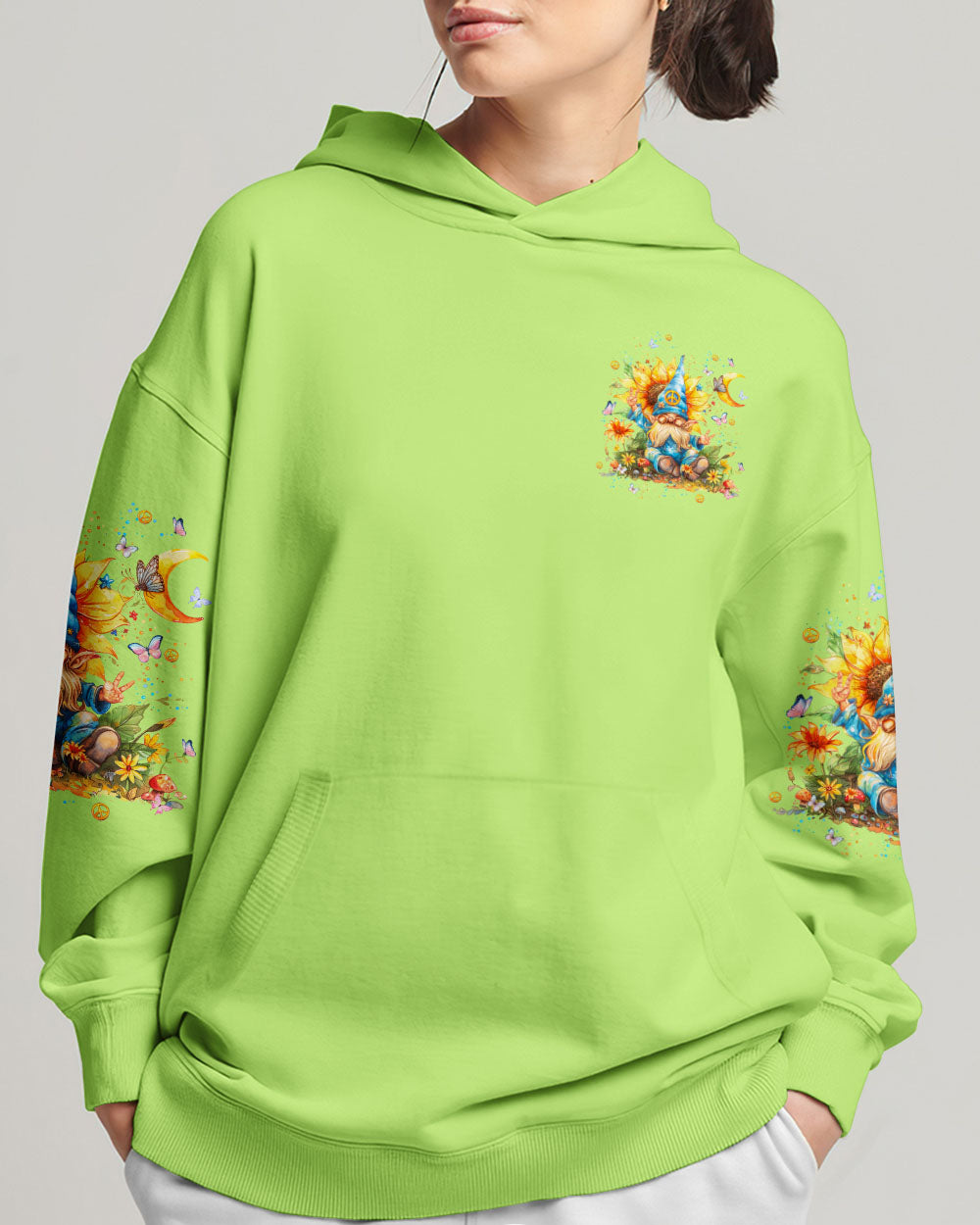 HERE COMES THE SUN GNOME SUNFLOWER ALL OVER PRINT - TLPQ1206241